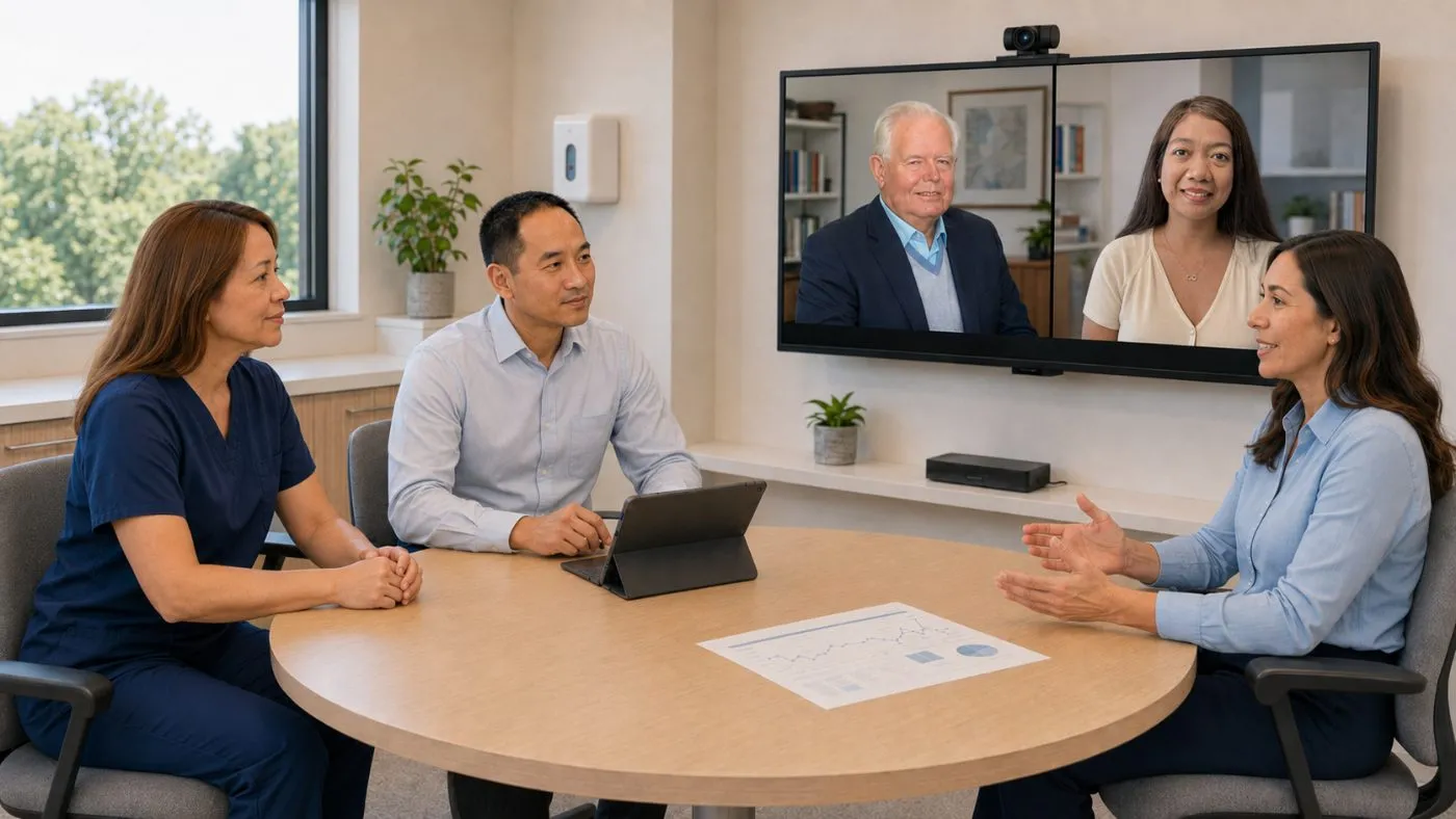 A virtual case conference in a rural general practice
